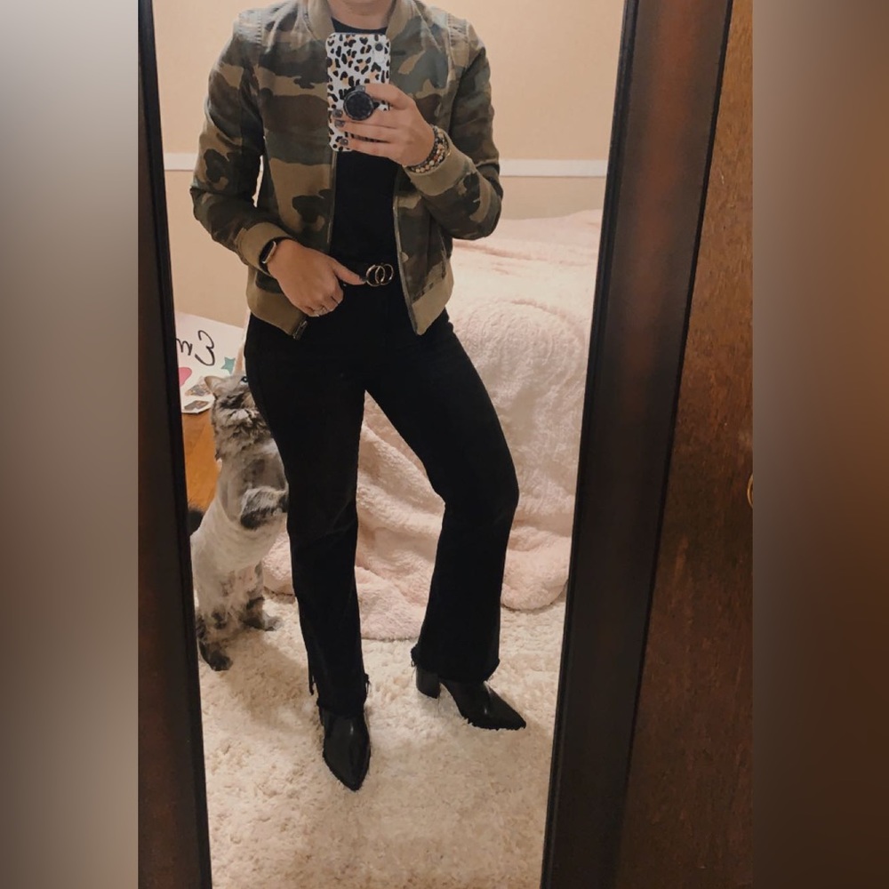 Camo bomber jacket